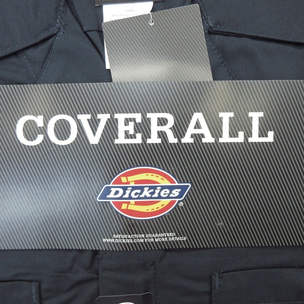 Dickies Coverall Mens Medium Navy Blue Short Sleeve Workwear Stain Release MR - Picture 3 of 8